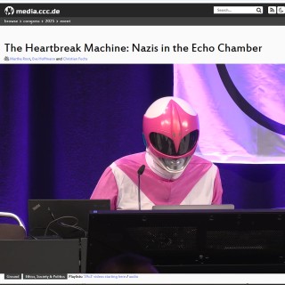 S01E19: Il Chaos Computer Club e la power ranger che ha spianato la tinder dei nazisti.