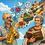 L'attacco all'Iran si chiama imperialismo, e lo conosciamo da 20 secoli: lo ha raccontato Tacito, lo ha suonato Daniele Sepe.